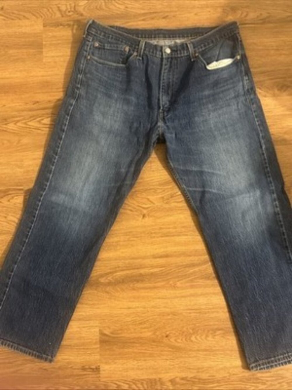Levi’s 505 Regular Fit Straight Leg Jeans Men’s Blue Denim 38x30